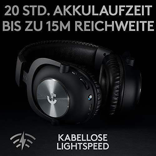Logitech G PRO X LIGHTSPEED Gaming-Headset (2. Generation) mit Blue VO!CE + Blue Microphones Yeti USB-Mikrofon für Aufnahme und Streaming auf PC und Mac