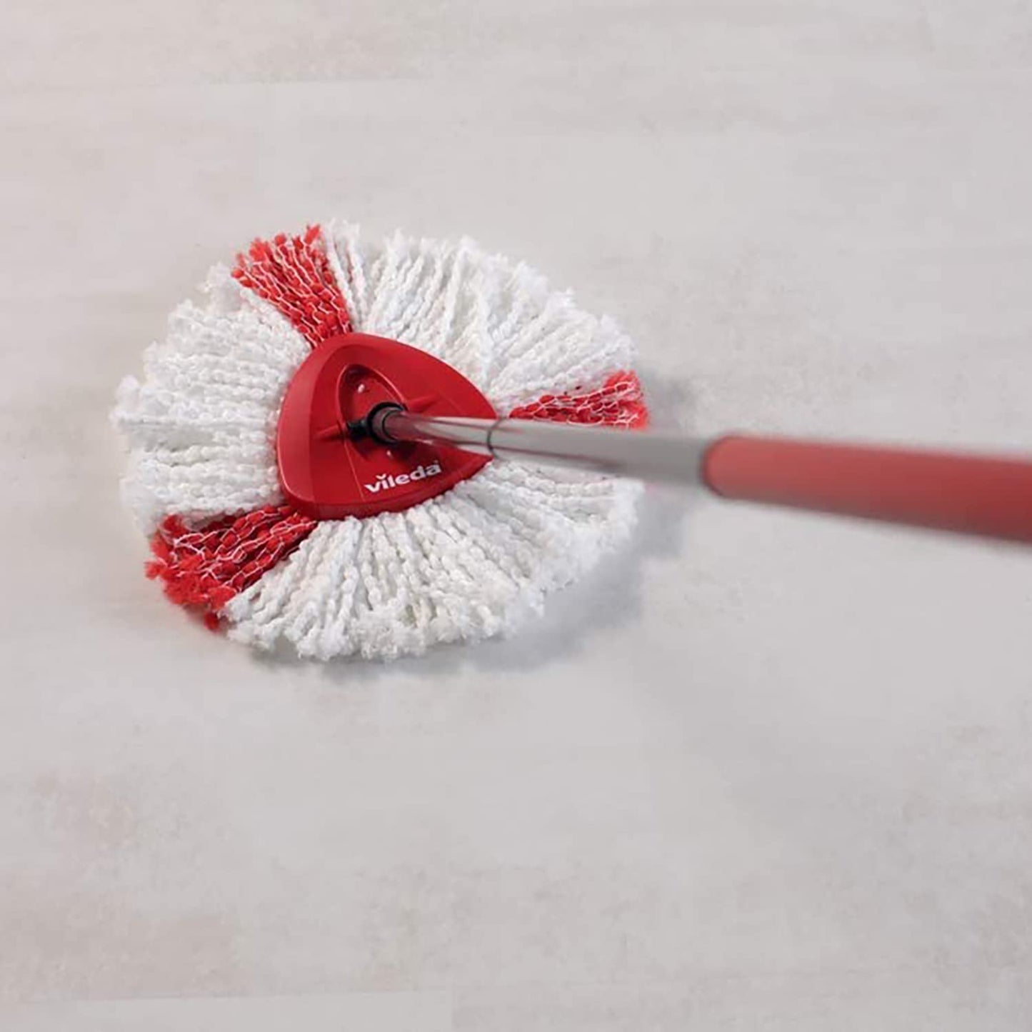 Vileda Turbo 2in1 EasyWring&Clean Wischmopp Ersatzköpfe, Mikrofaser Moppköpfe mit Kraftfasern für Vileda Turbo Sets, auch für empfindliche Böden, 2er Pack