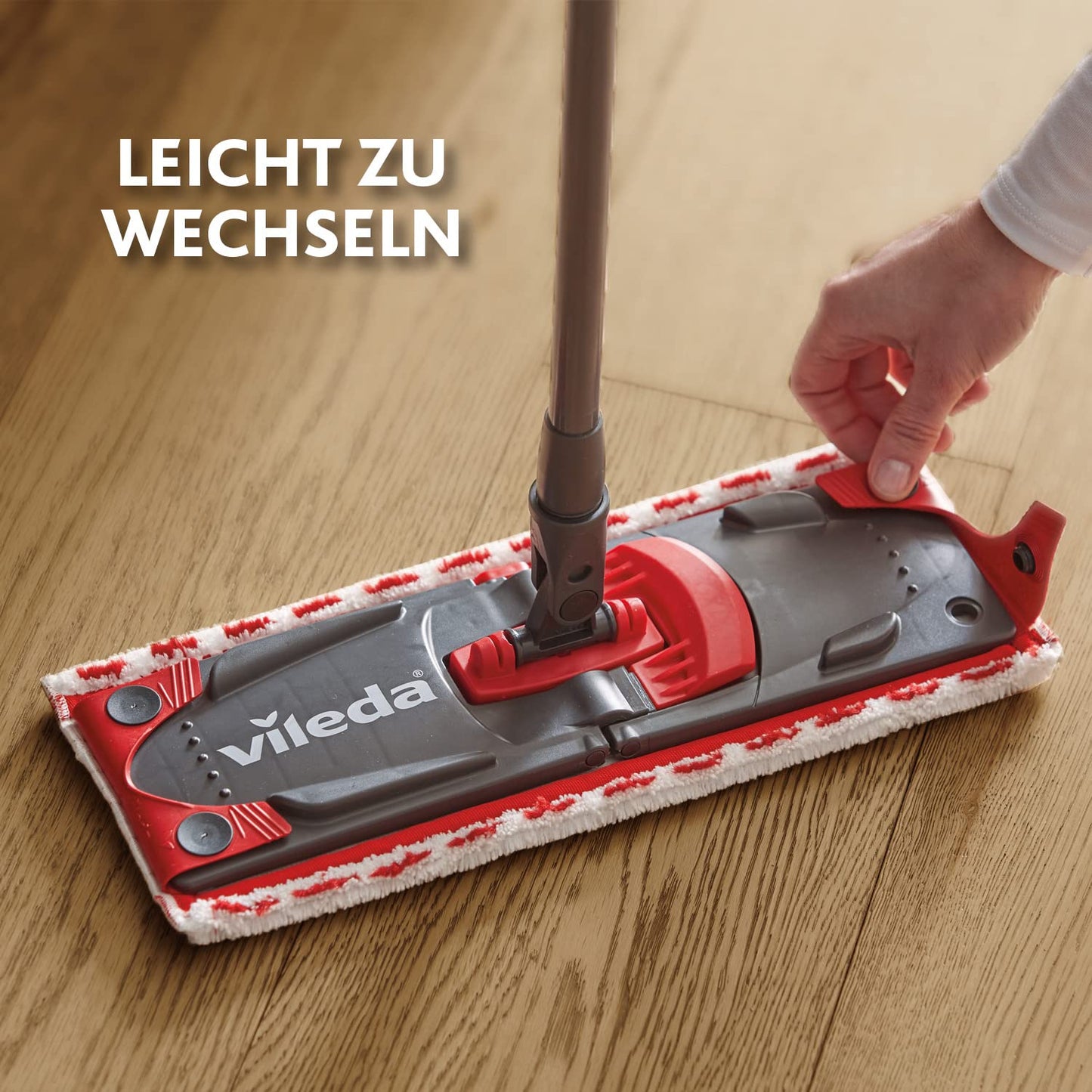 Vileda Ultramax Bodenwischer Ersatzbezug, Wischmopp Bezug Ultramat_Ultramax aus Mikrofasern, für alle Hartböden, Waschmaschinen geeignet, 1er Pack