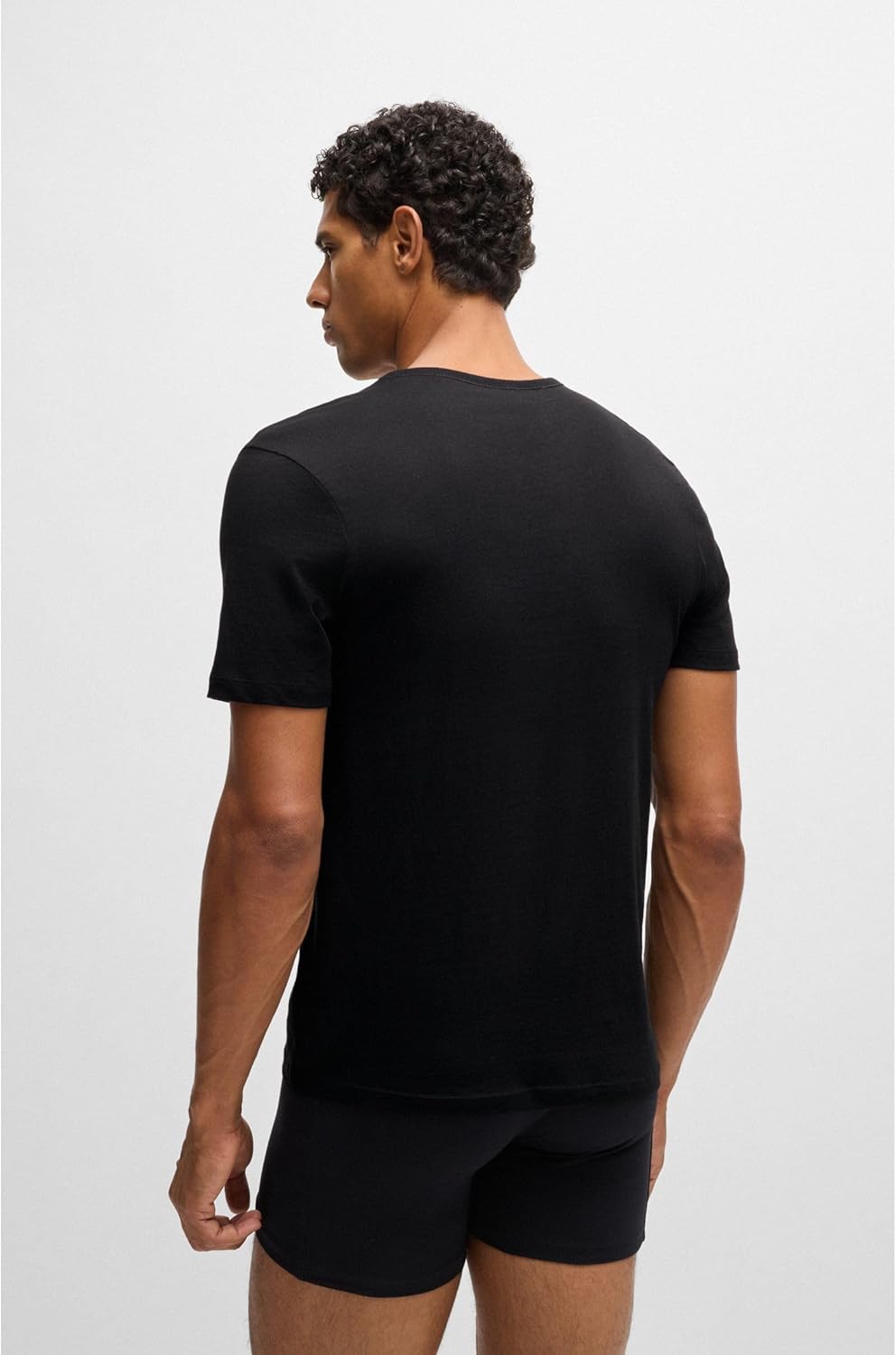 Boss Men's T-Shirt Rn 3p Co T-Shirt, New - Black1, L EU, New - Black1