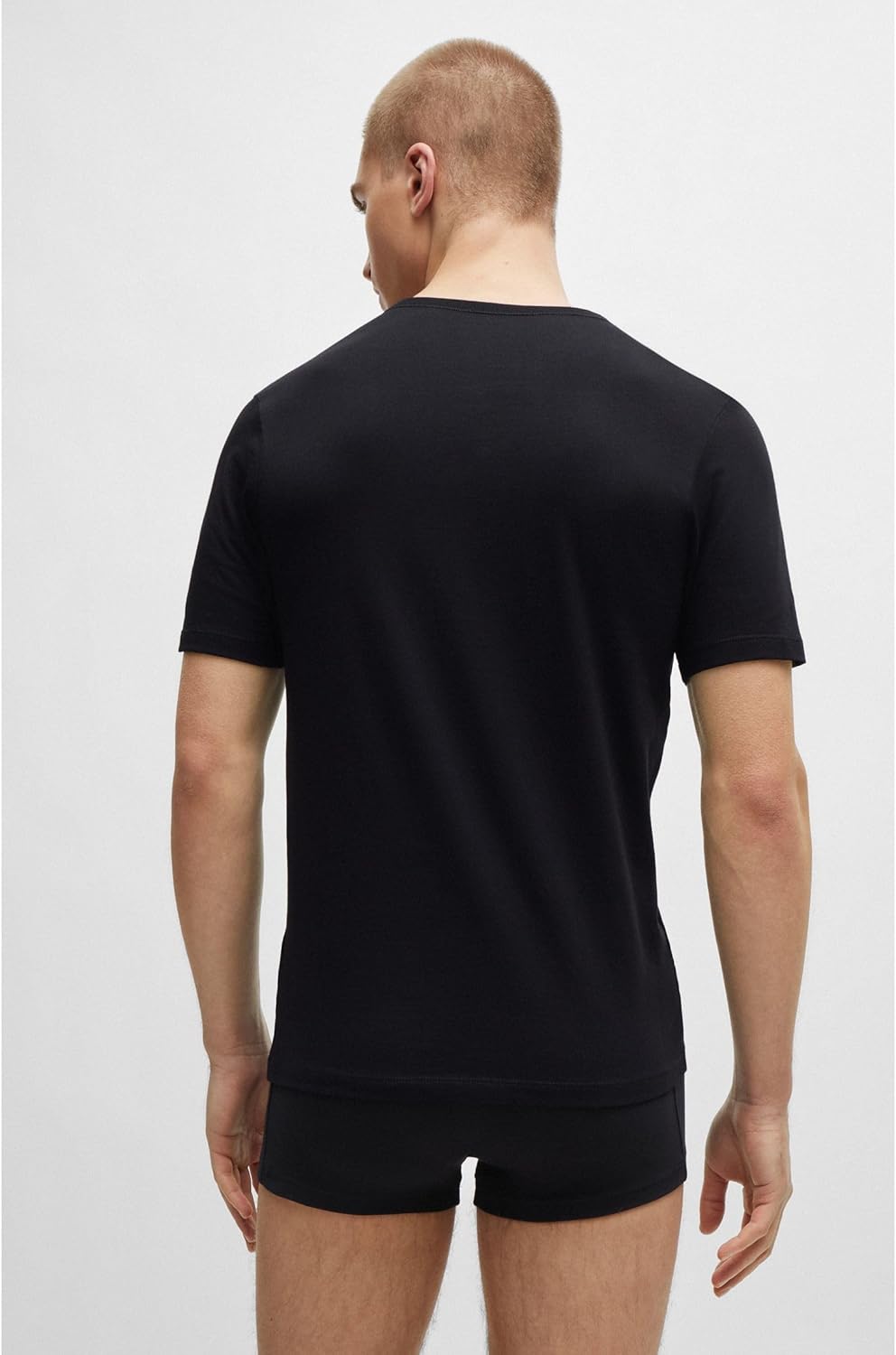Boss Men's T-Shirt Rn 3p Co T-Shirt, New - Black1, L EU, New - Black1