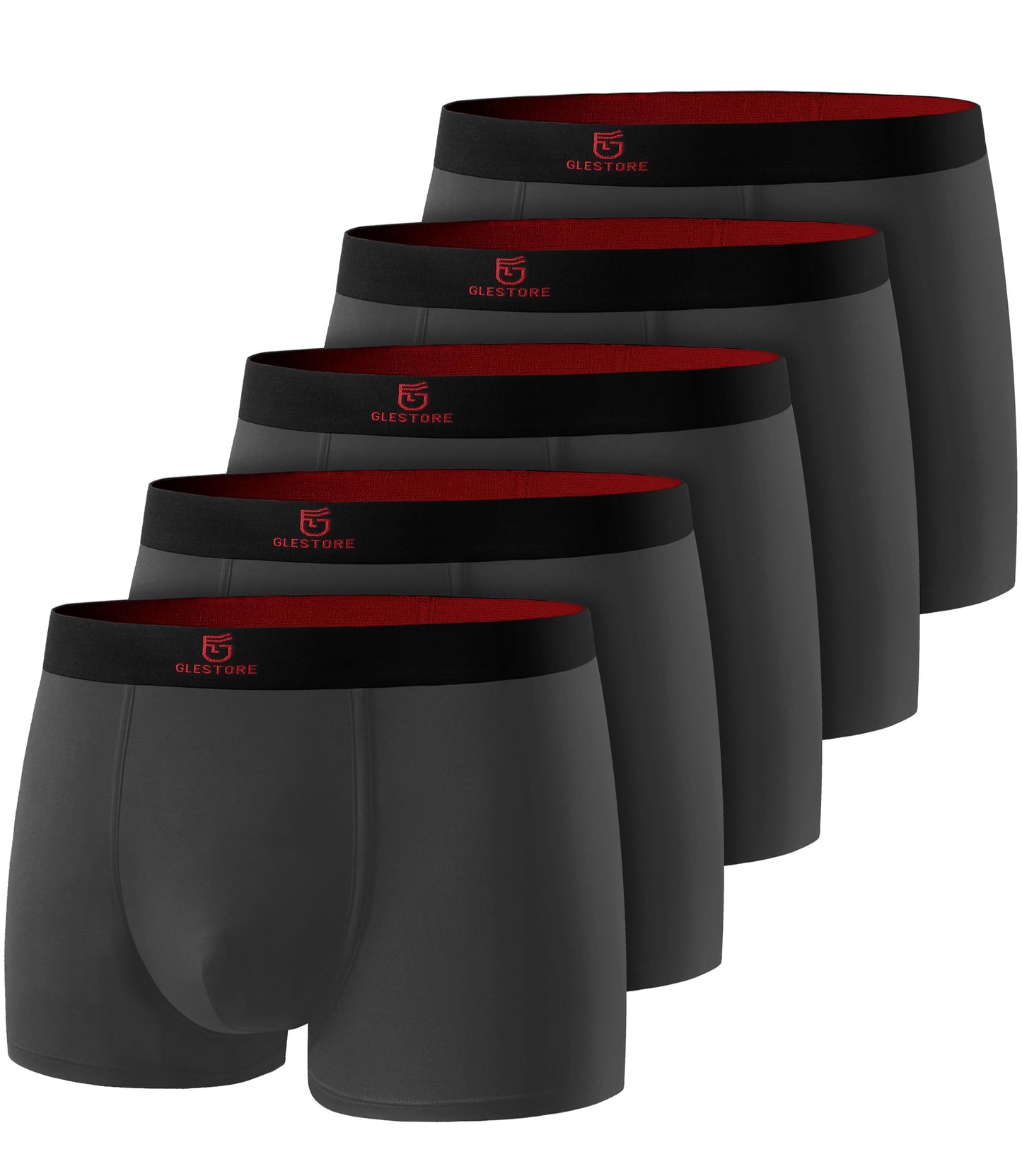 GLESTORE Boxershorts herre underbukser mænd 5-pak modal undertøj hipster sport underbukser