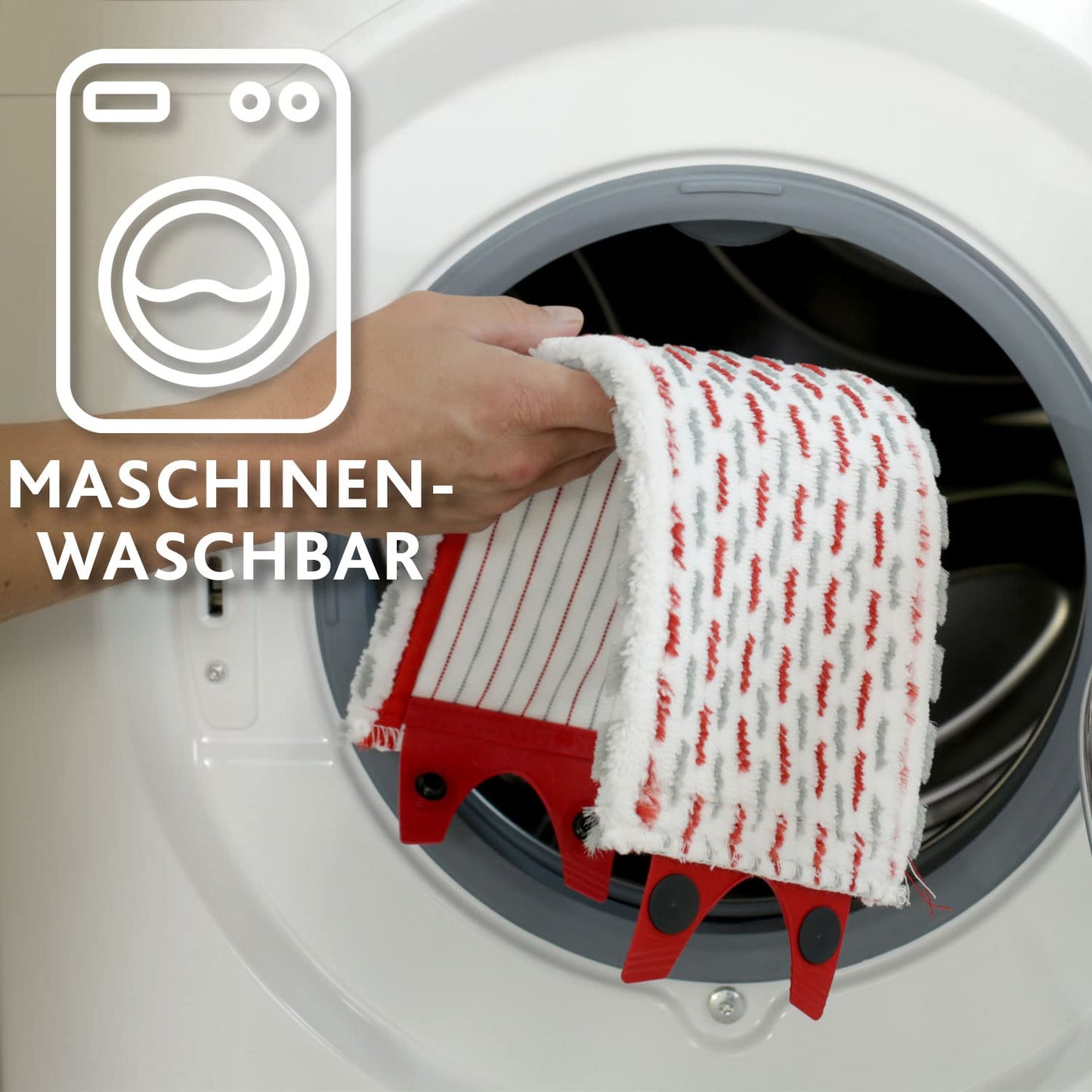 Vileda Ultramax Bodenwischer Ersatzbezug, Wischmopp Bezug Ultramat_Ultramax aus Mikrofasern, für alle Hartböden, Waschmaschinen geeignet, 1er Pack