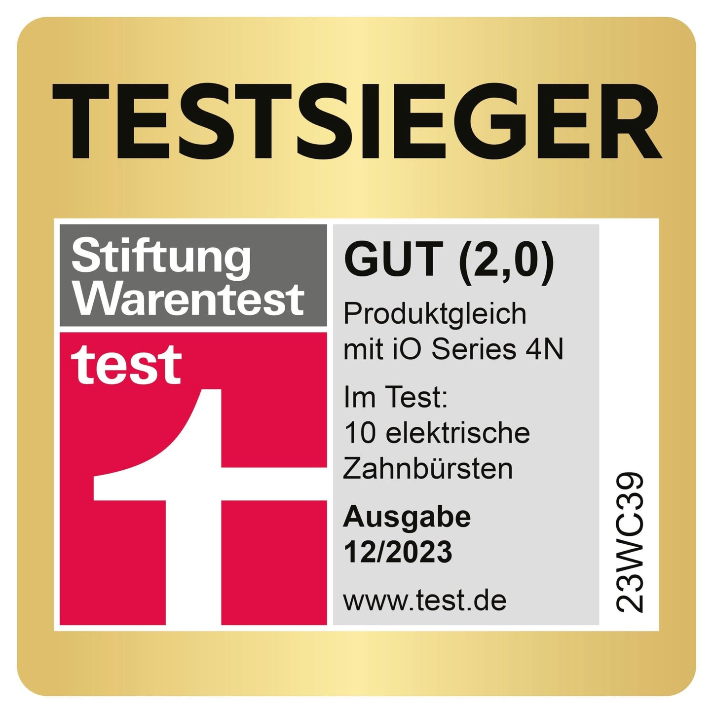 Oral-B iO Series 4 Plus Edition elektrisk tandbørste/elektrisk tandbørste PLUS 3 børstehoveder magnetisk etui, 4 rengøringstilstande, mat sort, designet af brun, TESTØVER Stiftung Warentest (12/2023)