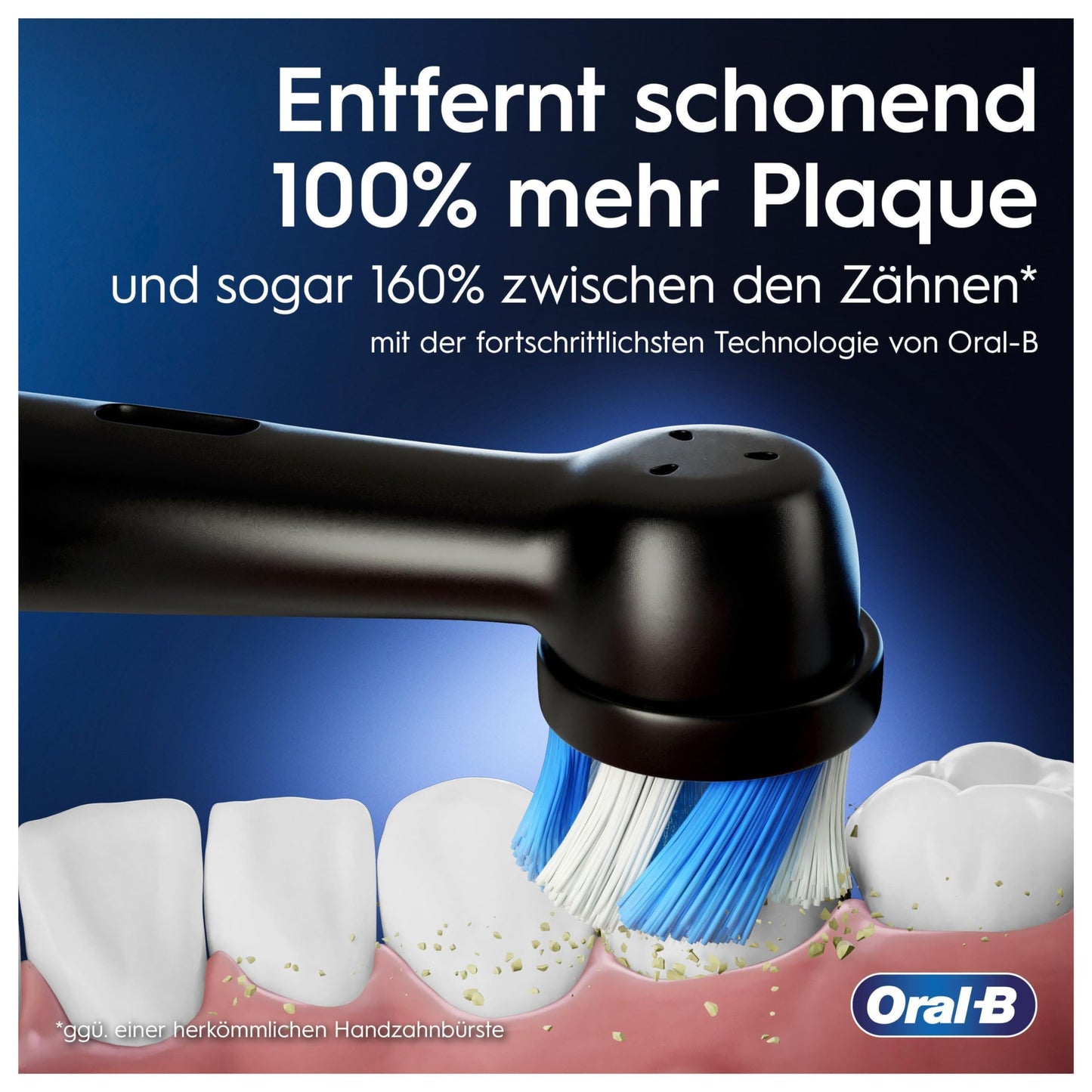 Oral-B iO Series 4 Plus Edition elektrisk tandbørste/elektrisk tandbørste PLUS 3 børstehoveder magnetisk etui, 4 rengøringstilstande, mat sort, designet af brun, TESTØVER Stiftung Warentest (12/2023)
